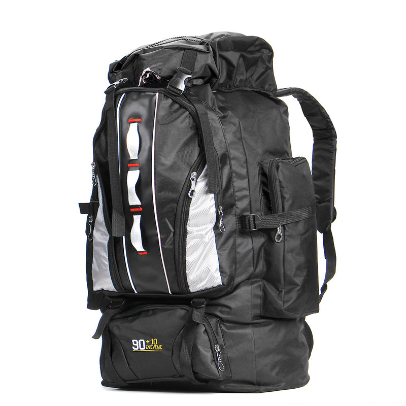 90L Waterproof Outdoor Sport Hiking Camping Rucksack Bag Luggage Travel Backpack