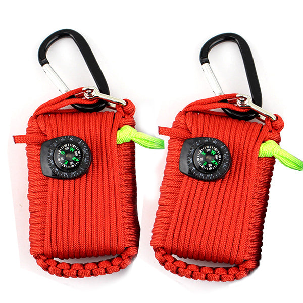 22 In1 Multifunction Outdoor Fishing Survival Kit Parachute Cord First Aid Emergency Survival Tools