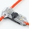 10PCS Transparent T Type Single Wire Cable Connector Terminal Crimp Lock Quick