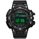 HONHX 81-66F Men Fashion Luminous Display Calendar Alarm Colock Sport Digital Watch