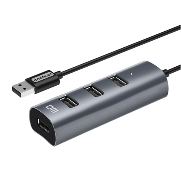 DM CHB008 USB2.0 with 4 Ports USB Hub Extender Extension Connector Adapter for PC Laptop