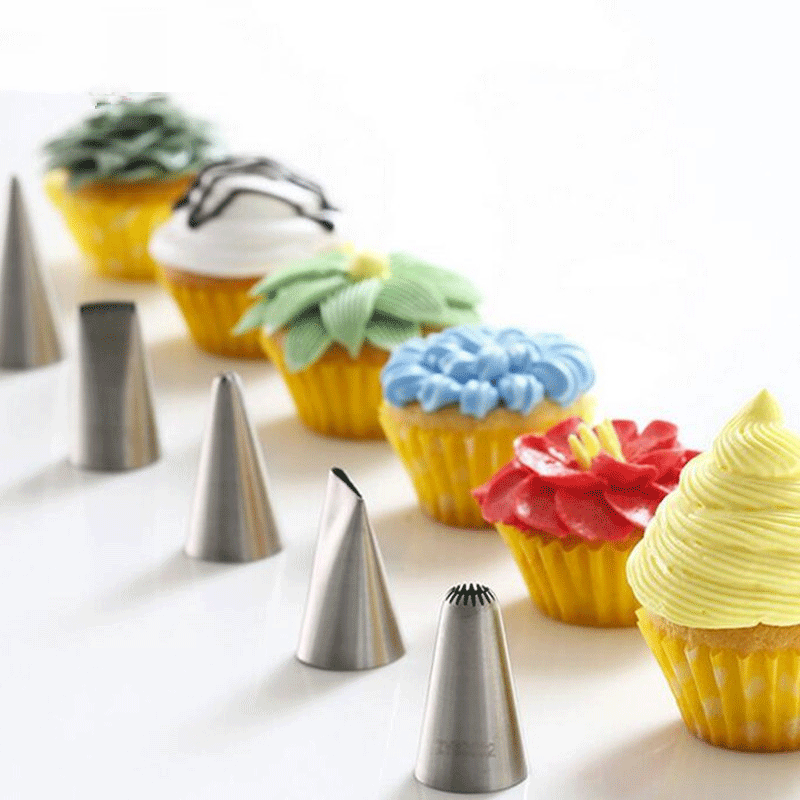 Honana CF-PT02 24Pcs Flower Pastry Cake Icing Piping Nozzles Decorating Tips Cake Baking Tools