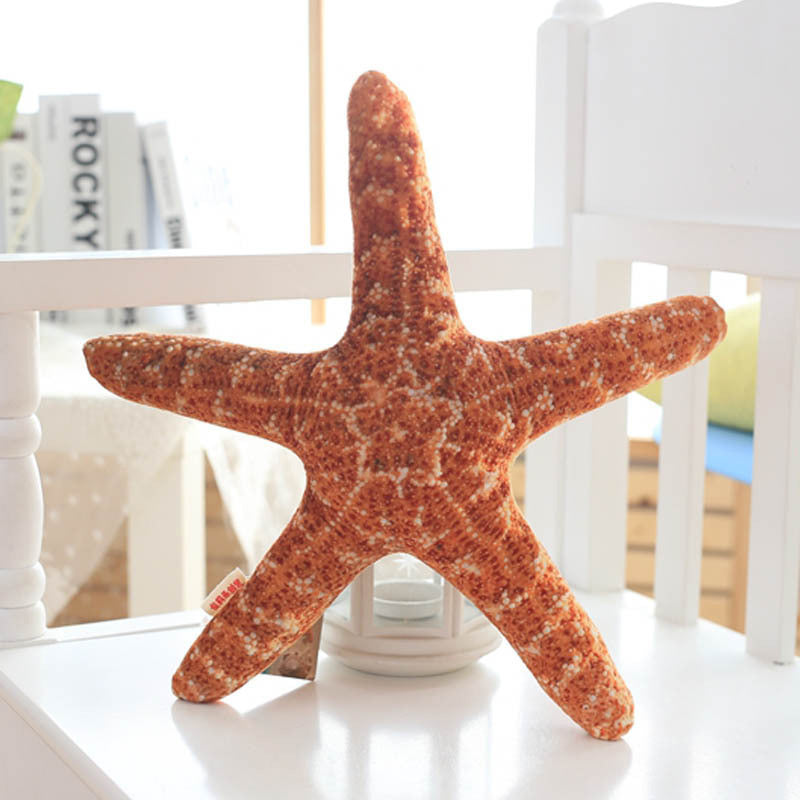 Marine Life Plush Pillows Conch & Shell & Starfish Stuffed Plush Toy Cute Cushion Dolls