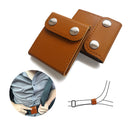 2Pcs PU Leather Car Seat Belt Adjuster Positioner Shoulder Neck Protector Locking Clip Cover