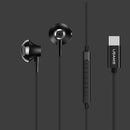 USAMS US-SJ343 EP-35 Digital Signal Type-C Earphone Metal Wired Hi-Fi Headphone with Mic