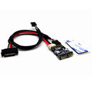 ITHOO MPCE1ST-N02 USB2.0 9PIN to Dual 9PIN Interface SSD PCI-E Expansion Card with Power Interface for Desktop Computer