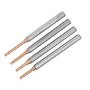 Drillpro 2 Flutes D2mm R0.2 Long Neck Ball Nose End Mill HRC60 CNC Deep Groove Milling Cutter Router Bit