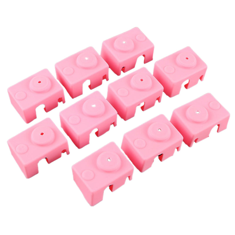 10Pcs Pink Silicone Case for Hotend Heating Block Protective Cover 280 for 3D Printer