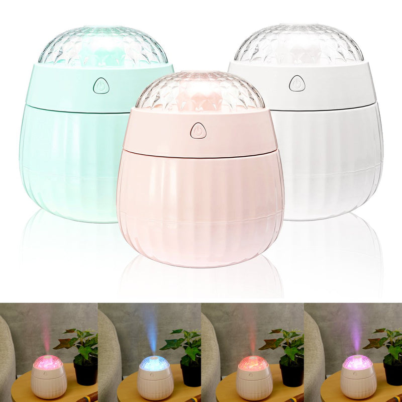 380ML Ultrasonic Humidifier Air Purifier Aroma Diffuser Room Nebulizer LED Lamp