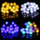 4.8M Solar Power Light Control 20 LED Christmas Fairy String Light Party Outdoor Patio Decor Lamp