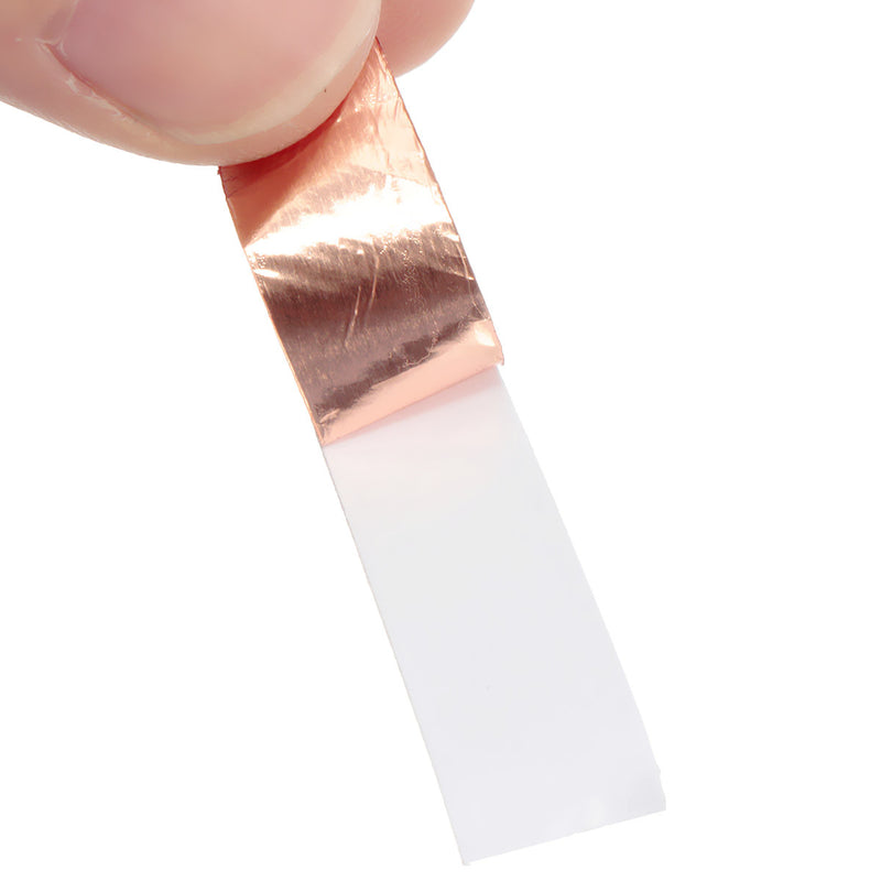 Excellway 10mm 30M Copper Foil Tape Low Impedance Conductive EMI Shielding Self Adhesive Tape