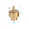 1/2" Garden Courtyard Pond Fountain Brass Water Nozzle Sprinkler Column Style Spray Head