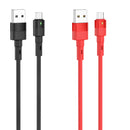 HOCO U82 3A LED Cool Grace Silicone Braid 1.2M Type-C Micro USB Fast Charging Data Cable for Samsung S10+ Xiaomi Redmi Note8 LG HUAWEI