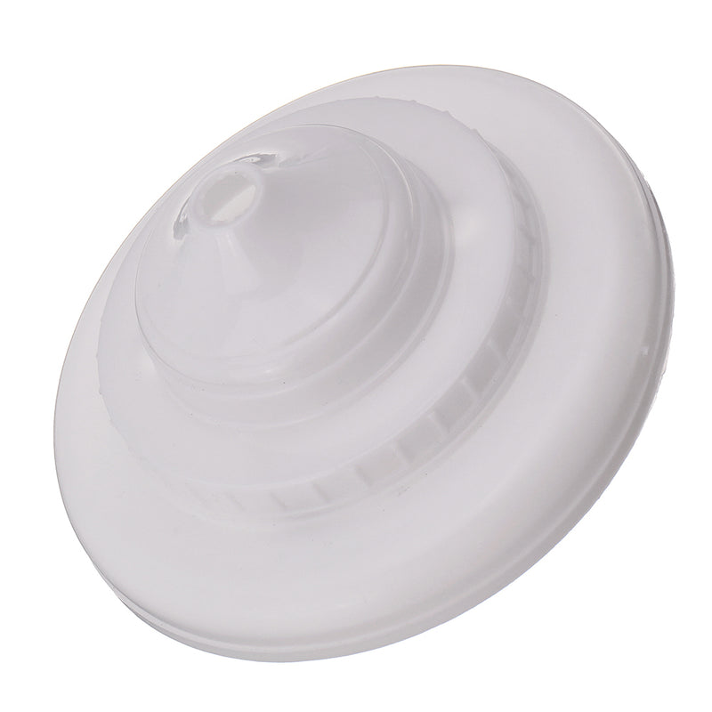 White Engineering Line Zero Plastic Round Hanging Box Ceiling Lamp Holder Light Bulb Adapter