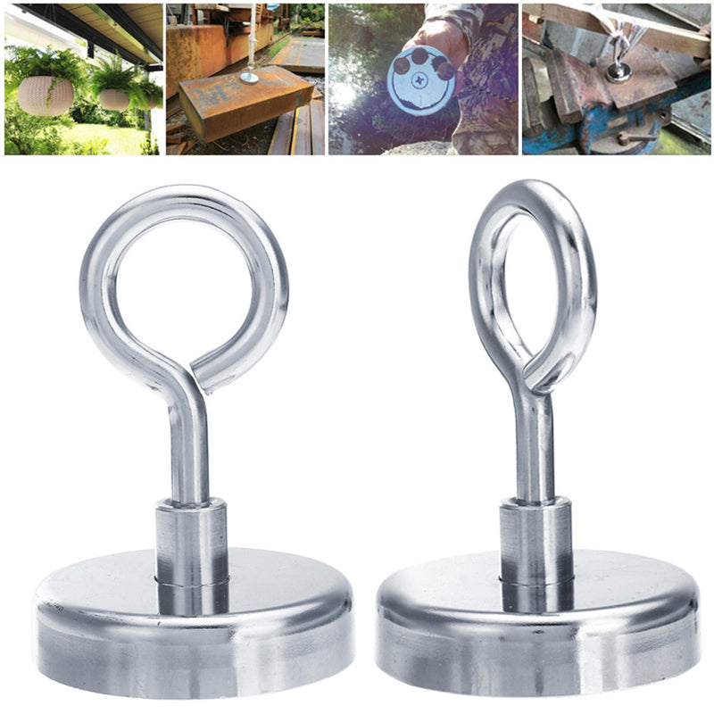 75mm 300KG Strong Powerful Magnet Salvage Tool Recovery Magnet Strong Recovery Fishing Kits