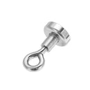 Effetool 10pcs 16mmx30mm 5kg Neodymium Recovery Magnet Metal Detector Claw Hook Magnet