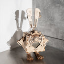 DIY Music Box Retro Wooden Music Box Hand Cranked Musical Box Kids Toys Gift