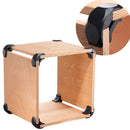 Drillpro 8Pcs Right Angle Clip Set Wood Clamp Panel Connectors for Creative DIY Furniture Closet Table Storage Shelf Hard Plastic Material Fit for 0.63 to 0.75 Inch Thickness Board Woodworking
