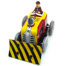 Classic Vintage Clockwork Bulldozer Nostalgic Wind Up Children Kids Tin Toys With Key