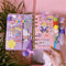 1 Piece A6 Diary DIY Notebook Cute Cartoon Girl Heart Account Diary Plan Loose-leaf Notebook