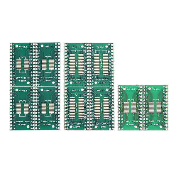 50pcs TSSOP28 SSOP28 To DIP28 SOP28 Transfer PCB Board DIP Pin Board Pitch Adapter