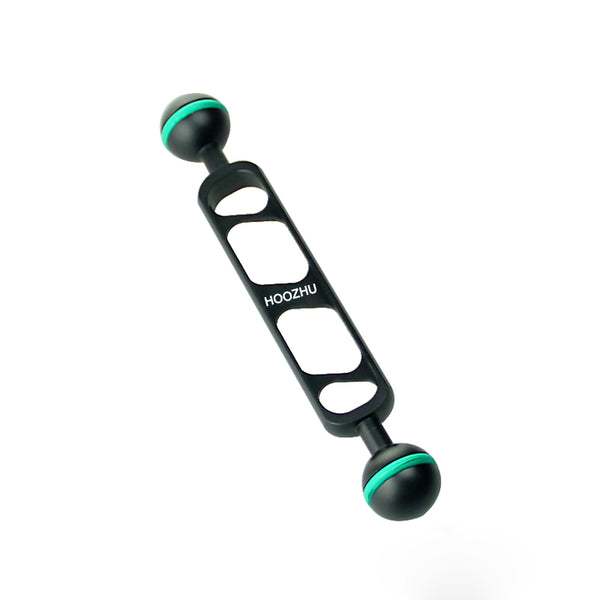 HOOZHU S70 24.5 7" Double Ball Head Connecting Bracket Support for Diving Light Flashlight Arm Divi