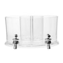 2 Layers Juice Cold Drink Dispenser Lemonade Beverage Party Holder With 4 Taps