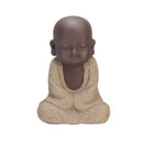 Cute Little Monk Figurine Statues Tea Pet Home Tea Tray Decorations Ornament Ceramic Collectible Home Tabletop Display