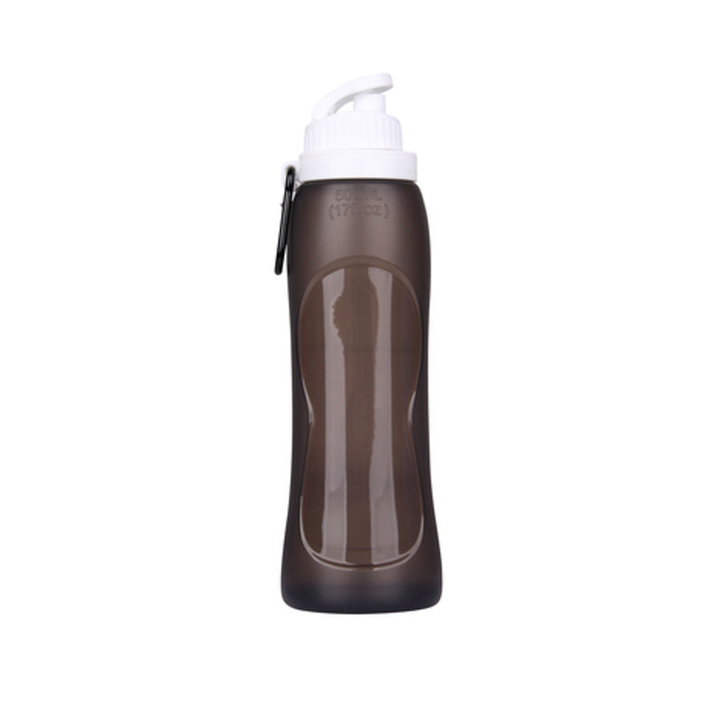 500ML Travel Collapsible Silicone Sport Foldable Water Bottle for Outdoor Camping Hiking