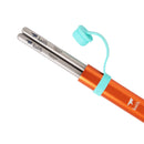 Keith Ti5820 Titanium Ultralight Chopsticks Travel Camping Picnic Tableware With Holder Metal Square