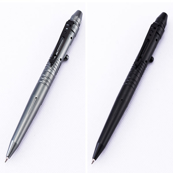 Outdoor Aluminum Alloy Tungsten Steel Head Tactical Pen Self De-fense Anti-wolf Protection Pen Survival Safe Security Tool