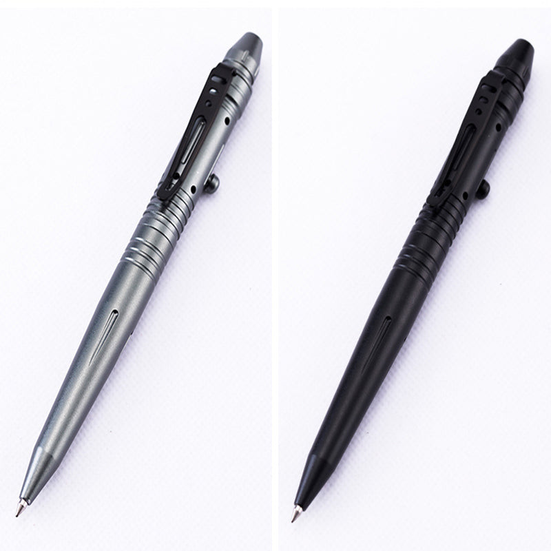 Outdoor Aluminum Alloy Tungsten Steel Head Tactical Pen Self De-fense Anti-wolf Protection Pen Survival Safe Security Tool