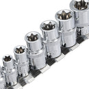 10Pcs E4-E18 Socket Wrench Set 1/4 3/8 Inch Drive Size E Socket Wrench with Storage Rail