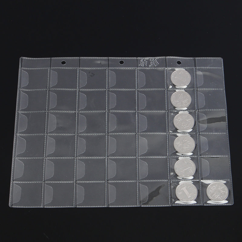 20/30/42 Pockets Plastic Coin Holder Storage Collection Money Coins Album Case