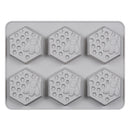 6 Cavity Silicone Cookie Handmade Soap Mould Honey Bee Design Ice Cube Mold