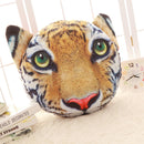 Creative Funny 3D Dog Cat Head Pillow PP Cotton Simulation Animal Cushion Birthay Gift Trick Toys