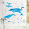 Kindergarten Swimming Pool Cartoon Wall Stickers Bathroom Bathroom Decoration Dolphin Marine Fish Waterproof Stickers Xl7205