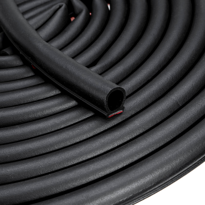 5M/8M Self-Adhesive D Shape Window Door Rubber Sealing Strip Hollow Weatherstrip