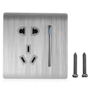AC 110~250V LED Light Control Wall Mount Light Switch With Two/Three Pole Socket
