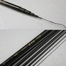 ZANLURE 2.7-7.2M Glass Fiber Black Stream Hand Pole Telescopic Spinning Freshwater Fishing Rod