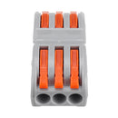 20Pcs 3Pin Wire Docking Connector Termainal Block Universal Quick Terminal Block SPL-3 Electric Cable Wire Connector Terminal 0.08-4.0mm