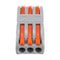 20Pcs 3Pin Wire Docking Connector Termainal Block Universal Quick Terminal Block SPL-3 Electric Cable Wire Connector Terminal 0.08-4.0mm