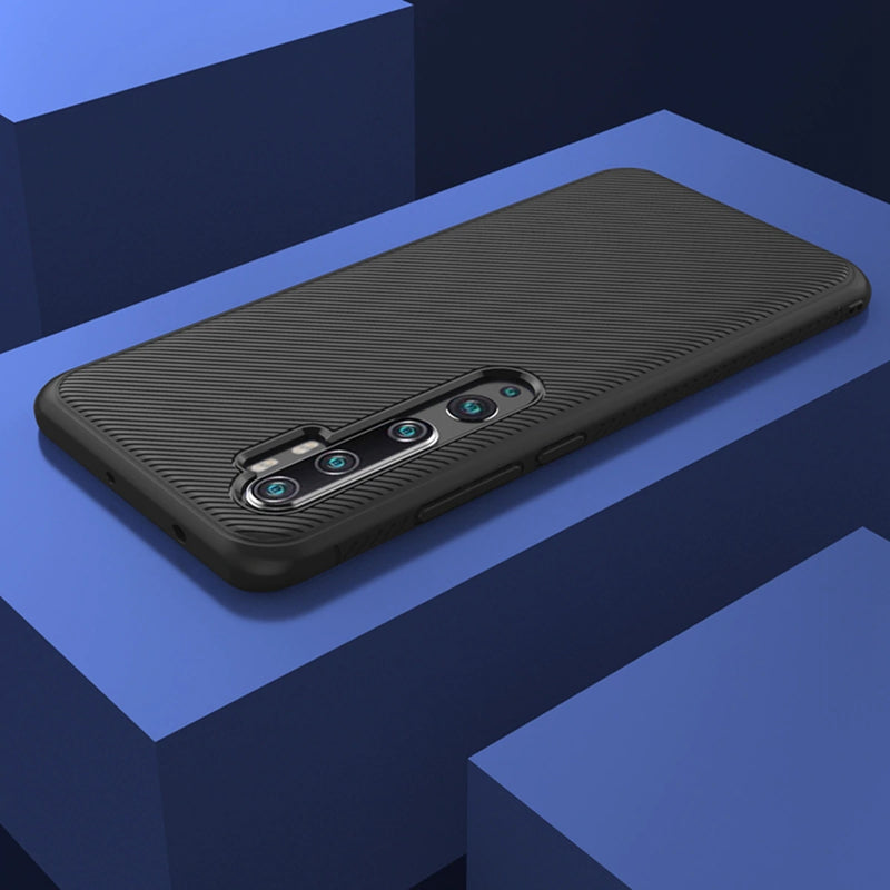Bakeey Carbon Fiber Texture Ultra-thin Soft Silicone Shockproof Protective Case for Xiaomi Mi Note 10 / Xiaomi Mi Note 10 Pro / Xiaomi Mi CC9 Pro
