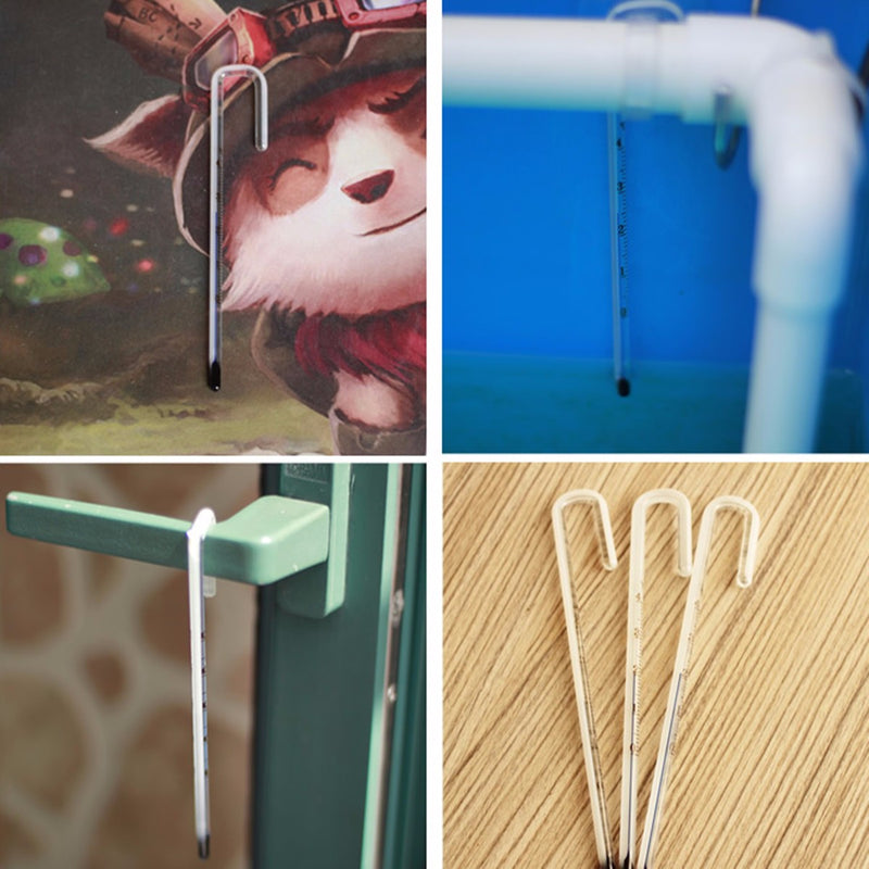 Aquarium Fish Tank Glass U Hook Hang On Tester Thermometer Temperature