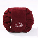 Oxford Cloth Velvet Lazy Bundle Mouth Drawstring Cosmetic Bag Large Capacity Wash Bag