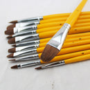 Memory 6 Pcs Odd Numbers Artist Wolf Horse Hair Painting Brush Set Acrylic Oil Painting Pen Watercolor Art Supplies