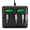 8 Slots Intelligent LCD Display USB Battery Charger for AA AAA C D Size Battery