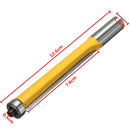 1/2 Inch Shank Bearing Extension Trimming Router Bit Straight Wood Working Cutter