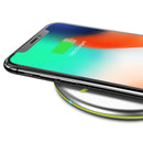 FLOVEME LED Indicator Super Slim Qi Wireless Charger Charging Pad For iPhone X 8 8Plus S9+ S8