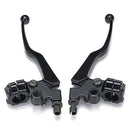 Pair Black Aluminum Motorcycle Brake & Clutch Lever For Honda CG 125 Cable Front Brake